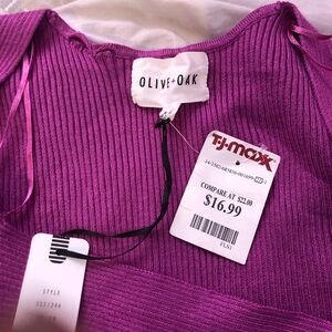 Olive & Oak Vibrant Purple Knit Top